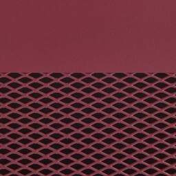 Wyld and Coco Dark Red Steel Bedside Table with Mesh Door - thumbnail 9