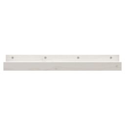 Berkfield Home Wall Shelves 2 pcs White 80x12x9 cm Solid Wood Pine - Size: 80 x 12 x 9 cm - thumbnail 4