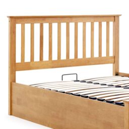 Bedmaster Malmo Wooden Ottoman Bed in Brown - Size: Double - thumbnail 6