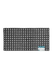 JVL Contract Rondo Rubber Ring Scraper Doormat, 50x100 cm, Pack of 3 in Black - Size: 50 cm x 100 cm - thumbnail 2