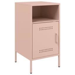 Berkfield Home Bedside Cabinets 2 pcs Pink 36x39x68 cm Steel - Size: 36 x 39 x 68 cm - thumbnail 5
