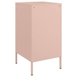 Berkfield Home Bedside Cabinets 2 pcs Pink 36x39x68 cm Steel - Size: 36 x 39 x 68 cm - thumbnail 8