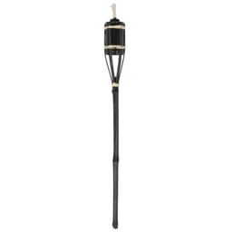 Harbour Housewares Bamboo Garden Fire Torches - 60cm - Pack of 6 in Black - thumbnail 5
