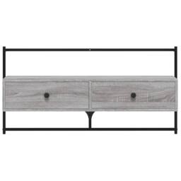 Berkfield Home TV Cabinet Wall-mounted Grey Sonoma 100.5x30x51 cm Engineered Wood - thumbnail 7