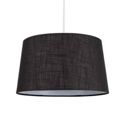EONLION Tapered Faux Linen Ceiling Pendant/Table Lamp Light Shade Easy Fit in Black - thumbnail 1