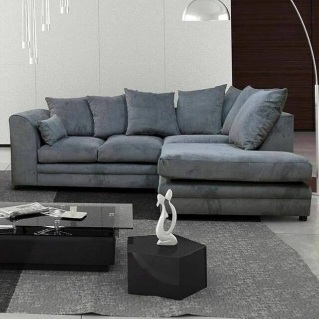 SNUG FURNITURE BIRMINGHAM LTD Fernando Right Hand Corner Sofa Set in Grey - image 1