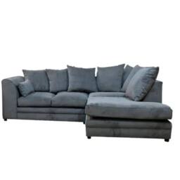 SNUG FURNITURE BIRMINGHAM LTD Fernando Right Hand Corner Sofa Set in Grey - thumbnail 2