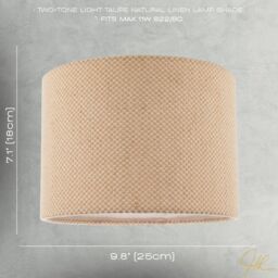 Happy Homewares Two Tone Natural Linen Fabric in Taupe with Inner White Cotton Lining - Size: 10 inches - thumbnail 7