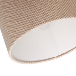 Happy Homewares Two Tone Natural Linen Fabric in Taupe with Inner White Cotton Lining - Size: 10 inches - thumbnail 5