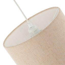 Happy Homewares Two Tone Natural Linen Fabric in Taupe with Inner White Cotton Lining - Size: 10 inches - thumbnail 4