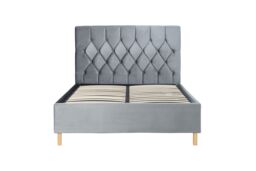 Birlea Loxley Bed in Grey - Size: Double - thumbnail 5