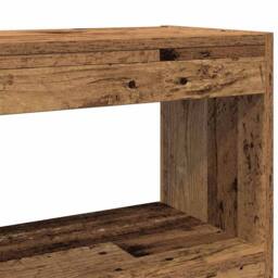 Berkfield Home Book Cabinet/Room Divider in Old Wood, 100x30x72 cm, Made of Wood in Brown - Size: 100 x 30 x 72 cm - thumbnail 8