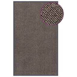 Berkfield Home Doormat Tufted 90x150 cm Dark Brown - thumbnail 1