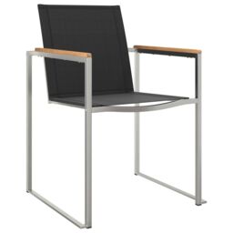 Berkfield Home Dining Chairs - 2 Pcs. Grey, 60x56x85 cm, Made of Solid Acacia Wood in Brown - Size: 60 x 56 x 85 cm - thumbnail 5