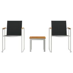 Berkfield Home Dining Chairs - 2 Pcs. Grey, 60x56x85 cm, Made of Solid Acacia Wood in Brown - Size: 60 x 56 x 85 cm - thumbnail 7