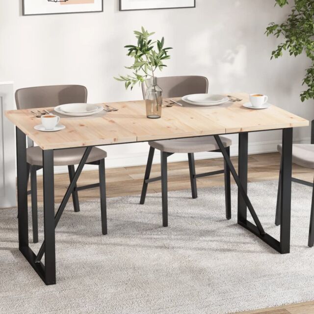 Berkfield Home Table Tops 3 pcs 80x47x2.5 cm Rectangular Solid Wood Pine in Brown - image 1