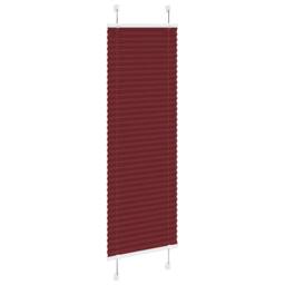 Berkfield Home Pleated Blind Bordeaux Red 50x100 cm Fabric Width 49.4 cm Polyester