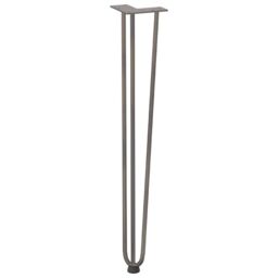 Berkfield Home Hairpin Table Legs 4 pcs Natural Steel 72 cm Solid Steel in Brown - thumbnail 4