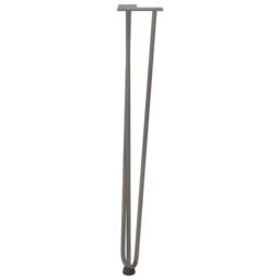 Berkfield Home Hairpin Table Legs 4 pcs Natural Steel 72 cm Solid Steel in Brown - thumbnail 5