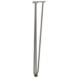 Berkfield Home Hairpin Table Legs 4 pcs Natural Steel 72 cm Solid Steel in Brown - thumbnail 6