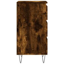 Berkfield Home Sideboard Smoked Oak 40x35x70 cm Engineered Wood in Brown - Size: 40 x 35 x 70 cm - thumbnail 7