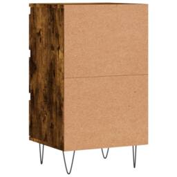 Berkfield Home Sideboard Smoked Oak 40x35x70 cm Engineered Wood in Brown - Size: 40 x 35 x 70 cm - thumbnail 8