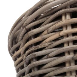 Red Hamper Rattan Set of 2 Tapered Rattan Round Planter with Plastic Lining in Brown - thumbnail 5