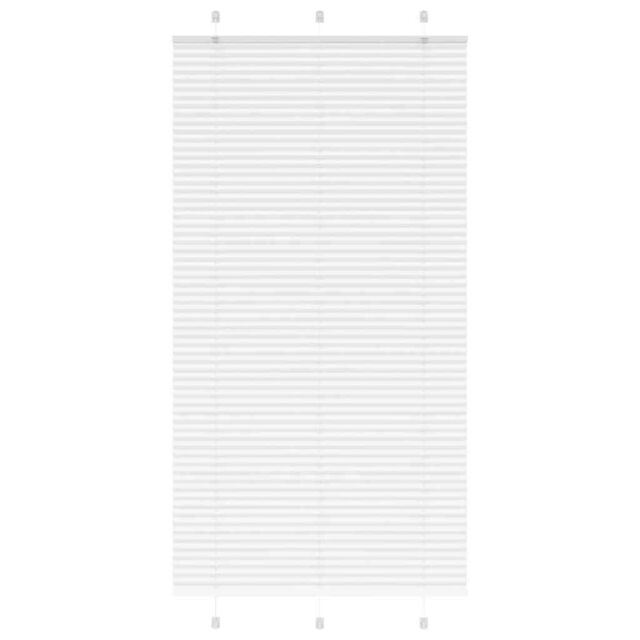 Berkfield Home Pleated Blind White 110x200 cm Fabric Width 109.4 cm Polyester - image 1