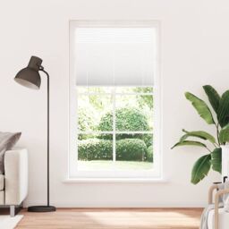 Berkfield Home Pleated Blind White 110x200 cm Fabric Width 109.4 cm Polyester - thumbnail 2