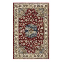 The Rug Shop UK Red Traditional Easy to Clean Machine Made Border Floral Area Rug - Size: 160 cm x 230 cm - thumbnail 9