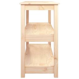 Berkfield Home Beautiful Console Table 110x40x74 cm Solid Wood Pine in Light Tan - Size: 110 x 40 x 74 cm - thumbnail 6
