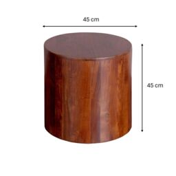 EONLION Stump Side Table New Design Heavy Duty Brand New Design Desk in Brown - thumbnail 3