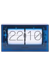 PRESENT TIME Karlsson Table Clock Acrylic Boxed Flip - Dark Blue - thumbnail 3