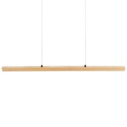 Wyld and Coco Pendant LED Lamp - Remote Dimming Light Oak Wood in Brown - thumbnail 4