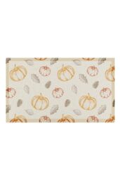 Artsy Mats Sketch Pumpkin Pattern Indoor Outdoor Doormat (70 x 40cm) in Beige - Size: 40 cm x 70 cm - thumbnail 3