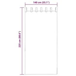 Berkfield Home Voile Curtains with Rod Pockets 2 pcs Pink - thumbnail 9