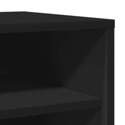 Berkfield Home Shoe Cabinets 2 pcs Black 31.5x35x70 cm Engineered Wood - thumbnail 9