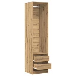 Berkfield Home Wardrobe Artisan Oak 50x50x200 cm Engineered Wood in Brown - Size: 50 x 50 x 200 cm - thumbnail 7