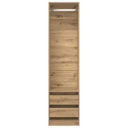 Berkfield Home Wardrobe Artisan Oak 50x50x200 cm Engineered Wood in Brown - Size: 50 x 50 x 200 cm - thumbnail 4