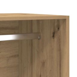 Berkfield Home Wardrobe Artisan Oak 50x50x200 cm Engineered Wood in Brown - Size: 50 x 50 x 200 cm - thumbnail 8