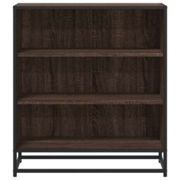 Berkfield Home Sideboard Brown Oak 68x35x76 cm Engineered Wood & Metal - Size: 68 x 35 x 76 cm - thumbnail 4