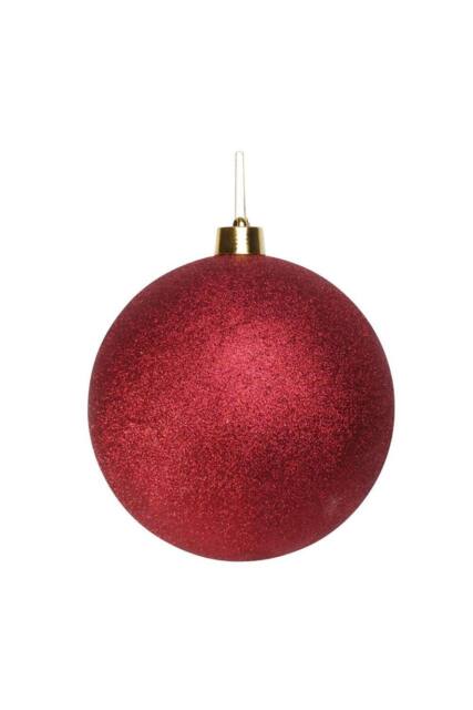 KDMD Burgundy Glitter Shatterproof Bauble x1 30cm - image 1