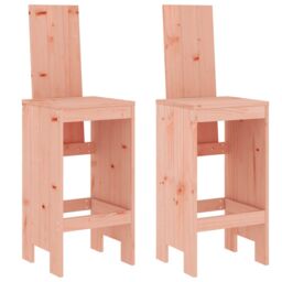 Berkfield Home 3 Piece Garden Bar Set Solid Wood Douglas in Brown - thumbnail 3
