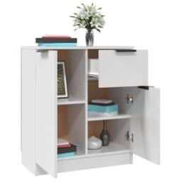 Berkfield Home Sideboard White 60x30x70 cm Engineered Wood - Size: 60 x 30 x 70 cm - thumbnail 5