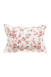 V & A 'Garden Rose' Cotton Percale Duvet Cover Set in Pink - Size: Super King - thumbnail 3