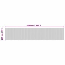 Berkfield Home Room Divider Natural 165x800 cm Bamboo in Brown - thumbnail 9