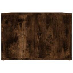 Berkfield Home Bedside Table Smoked Oak 57x55x36 cm Engineered Wood in Brown - Size: 57 x 55 x 36 cm - thumbnail 6