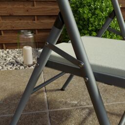 Home Discount Home Vida Portable Folding Chairs Indoor & Outdoor - Set of 2 in White - thumbnail 5