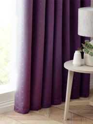 Luxury Living Adi Lined Pencil Pleat Curtains in Purple - Size: 229 cm width x 274 cm drop - thumbnail 4
