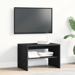 Berkfield Home TV Cabinet Black Oak 60x40x40 cm Engineered Wood - Size: 60 x 40 x 40 cm - thumbnail 3